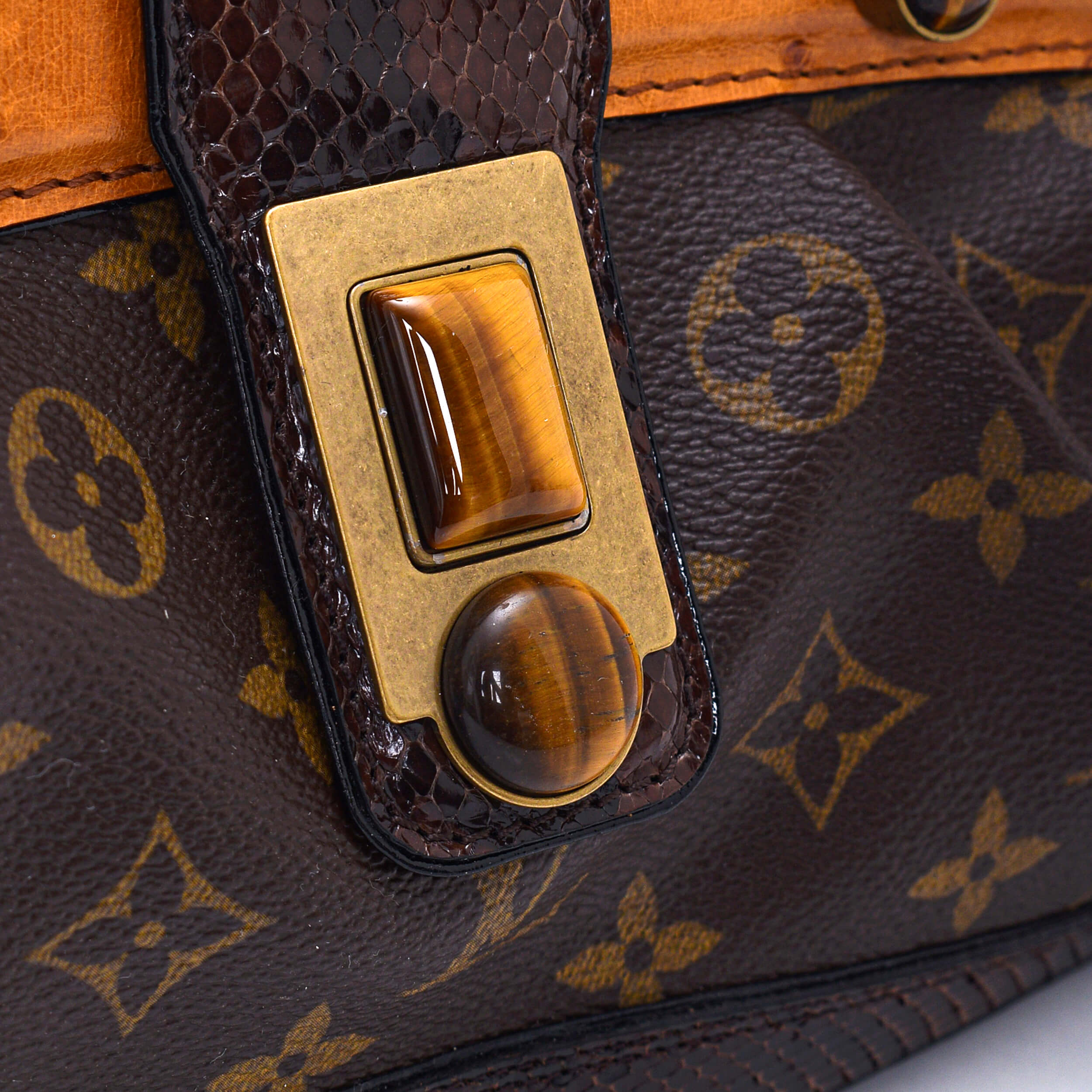 Louis Vuitton - Monogram Canvas&Ostrich Macha Walta Limited Edition Bag